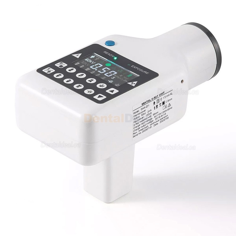 RAY-221 High Frequency Digital Handheld Dental X-ray Machine Portable Xray Imaging Unit
